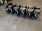 Rubberen Vaste Dumbells 30kg t/m 42kg, Ophalen, Gebruikt, Dumbbell