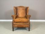 Schapenleren oorfauteuil Bendic vintage, Huis en Inrichting, Ophalen, Gebruikt, Hout