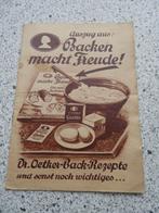Dr Oetker-Back-Rezepte Backen macht Freude 10,5 bij 15 cm, 1940 tot 1960, Ophalen of Verzenden, Buitenland