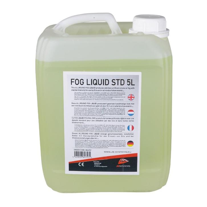 FOG LIQUID STD 5L Standaard rookvloeistof, Muziek en Instrumenten, Licht en Laser, Nieuw, Rookmachine, Geluidgestuurd, Kleur, Stroboscoopeffect