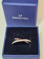 SWAROVSKI zilverkleurige ring met meerdere lagen maat 58, Sieraden, Tassen en Uiterlijk, Ringen, Met kristal, 18 tot 19, Verzenden
