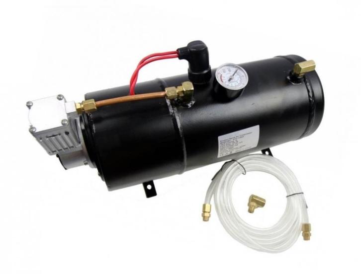 Compressor 12 V, 3L tank - Luchthoorn - Motor ingebouwd., Doe-het-zelf en Verbouw, Compressors, Nieuw, 6 tot 10 bar, Minder dan 25 liter