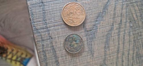 1 Cent Nederland 1941 & 2½ Cent Nederlandse Antillen 1965, Postzegels en Munten, Munten | Nederland, Losse munt, Overige waardes