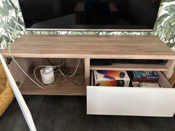 IKEA Besta TV Meubel - Walnoot/Roomwit - afbeelding 2