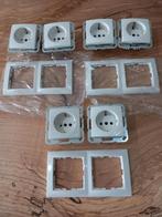 te koop 6 wancontactdozen Gira systeem 55 wit, Ophalen, Zo goed als nieuw