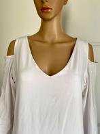 H598 Juffrouw Jansen: maat 42=L top t-shirt wit, Wit, Maat 42/44 (L), Ophalen of Verzenden, Zo goed als nieuw