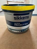 NIEUW Sikkens Alpha Projecttex 10L (RAL 1015 - licht ivoor), Doe-het-zelf en Verbouw, Verf, Beits en Lak, Ophalen, Wit, Nieuw