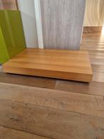 Natuzzi podium 93x60x12 licht noten, Ophalen of Verzenden, Zo goed als nieuw