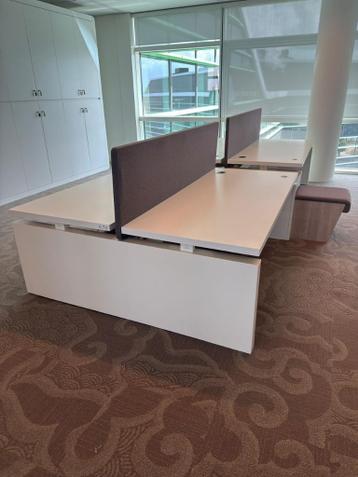 Vepa elektrisch zit-zit duo bureau met scheidingswand, 27 st - afbeelding 2