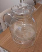 Theepot met bijpassend theelicht, glas, 1,2 liter., Ophalen of Verzenden, Zo goed als nieuw, Glas, Overige stijlen