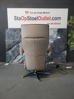 Staopstoel Leder met tiptoetsen, Huis en Inrichting, Fauteuils, Minder dan 75 cm, Leer, Ophalen of Verzenden, Zo goed als nieuw