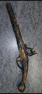 Verguld koper flintlock antieke vonst, Antiek en Kunst, Ophalen of Verzenden