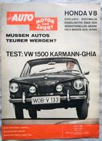 Knipsel 1962 Volkswagen 1500 Karmann Ghia, Auto's, Gebruikt, Verzenden