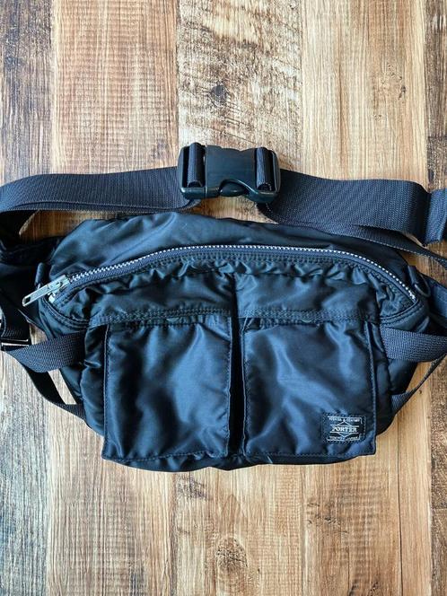 Porter Yoshida Waist Bag Black, Sieraden, Tassen en Uiterlijk, Tassen | Schoudertassen, Zo goed als nieuw, Overige merken, Zwart