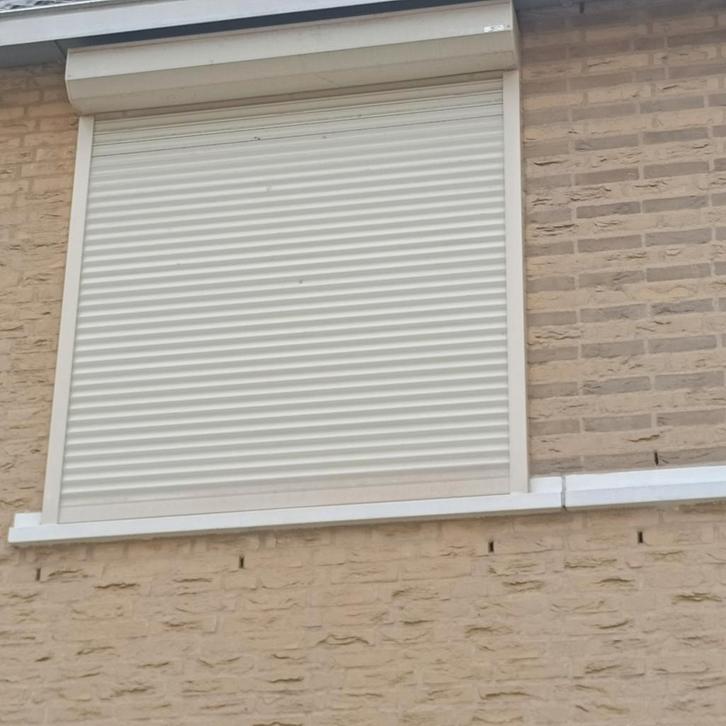 Rolluik handbediend 149x172 cm, Doe-het-zelf en Verbouw, Rolluiken, Gebruikt, 150 tot 200 cm, 100 tot 150 cm, Wit, Ophalen