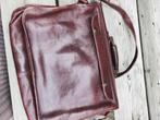 Vintage Leren Aktetas Set, Ophalen, Gebruikt, Leer, Minder dan 50 cm