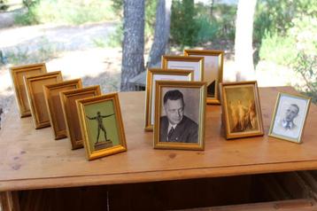 Brocante - Serie goudkleurige fotolijstjes! beschikbaar voor biedingen