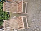 2 Ascot Hardhouten tuinstoelen, Ophalen, Gebruikt, Hout