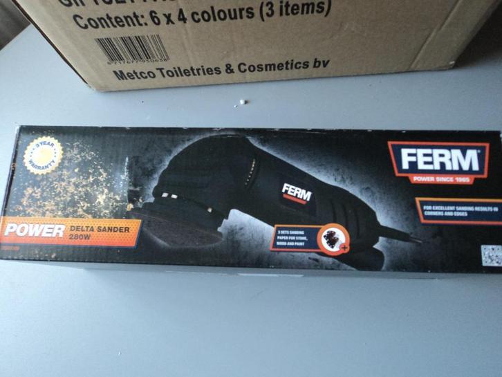 FERM Driehoekschuurmachine 280Watt DSM1009, Doe-het-zelf en Verbouw, Gereedschap | Schuurmachines, Nieuw, Vlakschuurmachine, Minder dan 600 watt