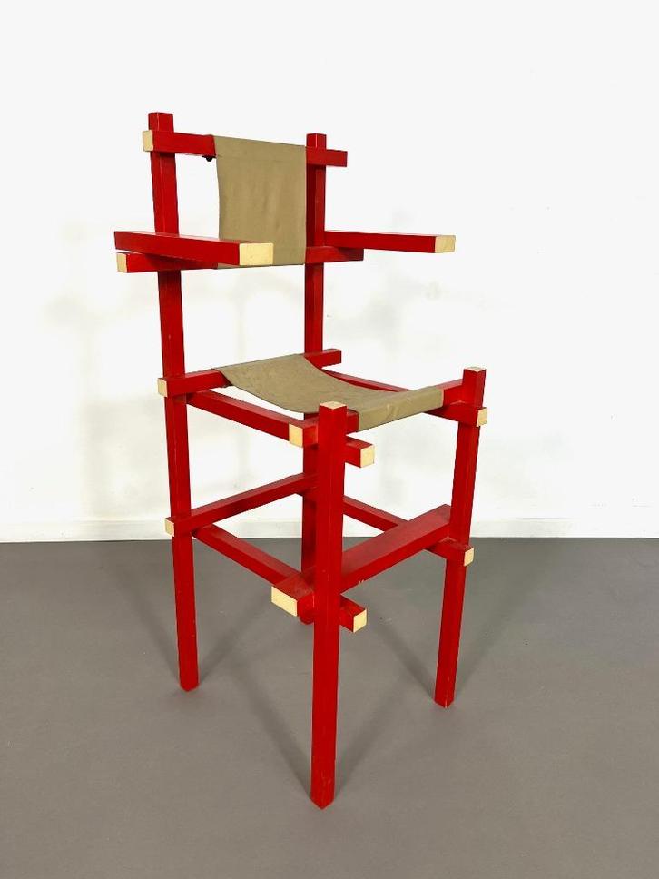 reproductie kinderstoel Gerrit Thomas Rietveld, jaren 90, Huis en Inrichting, Stoelen, Gebruikt, Eén, Overige kleuren, Ophalen