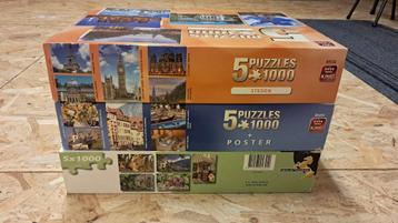 *Mega Puzzelpakket – 15 x 1000 stukjes!*    beschikbaar voor biedingen