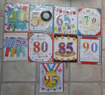 Grote partij  groot formaat Wenskaarten beschikbaar voor biedingen