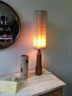 Vintage lamp grenenhout seventies pine, Ophalen, Gebruikt, Metaal, 50 tot 75 cm