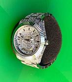 horlog model Sky-Dweller Oyster Iced Out diamanten, Sieraden, Tassen en Uiterlijk, Horloges | Heren, Overige merken, Staal, Staal