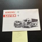HENSCHEL Saviem Vrachtwagen - 1971 (#13) brochure folder, Verzenden, Gelezen, Algemeen