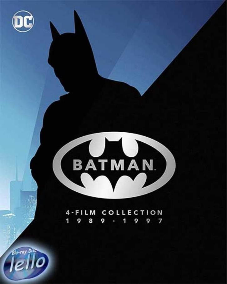 Blu-ray: Batman 1 - 4, Returns/Forever/and Robin, 4-disc ITS, Cd's en Dvd's, Blu-ray, Nieuw in verpakking, Actie, Ophalen of Verzenden