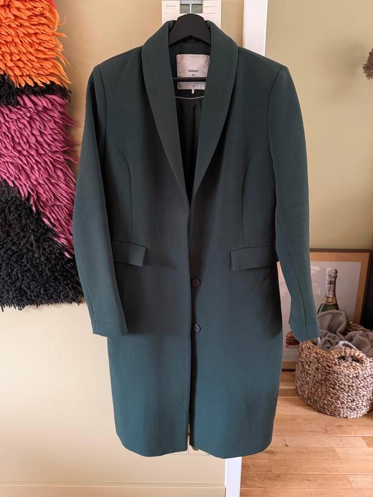 Minimum groene nette damesjas - maat 38, Kleding | Dames, Jassen | Winter, Zo goed als nieuw, Maat 38/40 (M), Groen, Ophalen of Verzenden