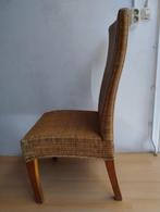 6 Eetkamerstoelen gratis op te halen, Huis en Inrichting, Stoelen, Ophalen, Gebruikt, Bruin, Riet of Rotan