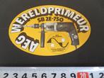 sticker AEG Wereldprimeur SB 2E-750  Telefunken boormachine*, Ophalen, Zo goed als nieuw