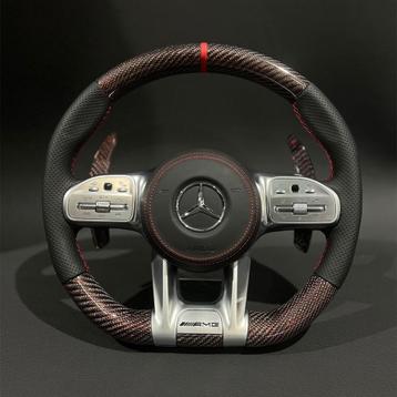 Mercedes reflectief carbon AMG stuur compleet DIK beschikbaar voor biedingen