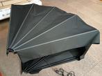 Zwarte aluminium (SCHLAPPI) markiezen, Tuin en Terras, Zonneschermen, Minder dan 150 cm, Ophalen, Zo goed als nieuw