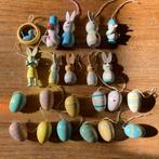 22 Vintage paashangers houten pasen hout hanger, Ophalen of Verzenden, Zo goed als nieuw