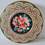 Vintage trommel mozaïek en bloemen kraaltjes blik, Ophalen of Verzenden, Zo goed als nieuw, Overige merken