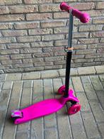Scooter step ledlicht knalroze vanaf 3 jaar, Fietsen en Brommers, Steps, Ophalen, Zo goed als nieuw, Gewone step, Scooter 🛴