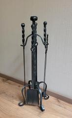 Oud 4 - delig zwart haardstel, Ophalen of Verzenden