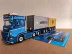 Tekno Scania Peter Visser, Hobby en Vrije tijd, Modelauto's | 1:50, Ophalen of Verzenden, Zo goed als nieuw, Bus of Vrachtwagen