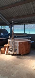 Kunststof hot tub houtgestookt, 200 cm, thermohout, isolatie, Ophalen, Nieuw, Wellnessandgarden, Info@leisure-wellness-group.com