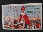 Sinterklaas kaart uit 1957, Ophalen of Verzenden, 1940 tot 1960, Gelopen, Kinderen