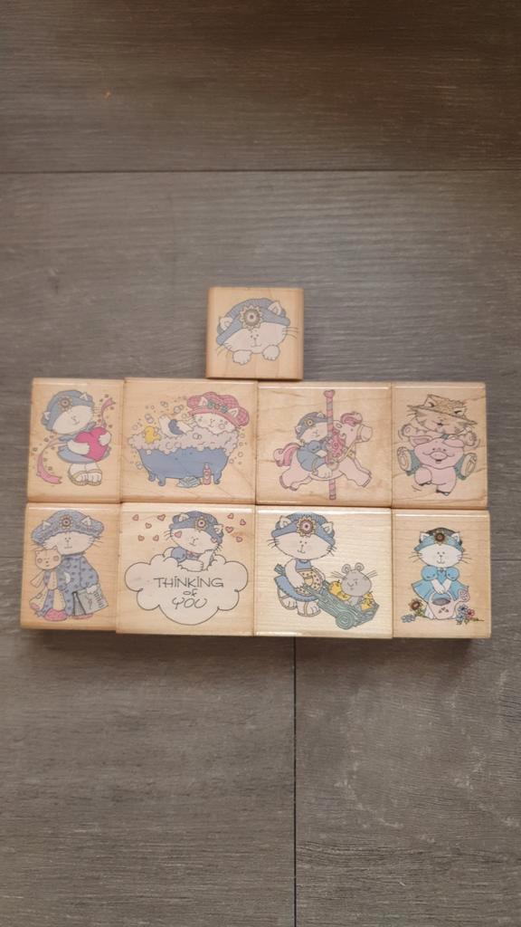 Rubber Stampede Houten Stempels - Katten, Hobby en Vrije tijd, Stempelen, Nieuw, Houten stempel, Ophalen of Verzenden