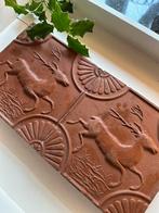 Brocante oude tegels hert terracotta, Antiek en Kunst, Ophalen of Verzenden