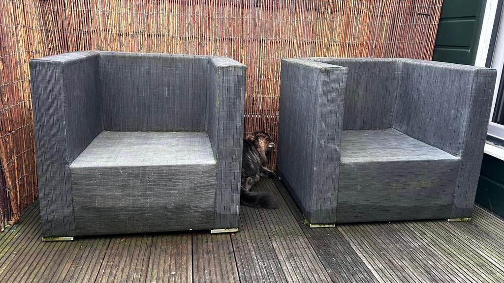 Tuinset iclusief schone kussens(kan direct opgehaald worden), Tuin en Terras, Tuinsets en Loungesets, Ophalen, 4 zitplaatsen, Kunststof