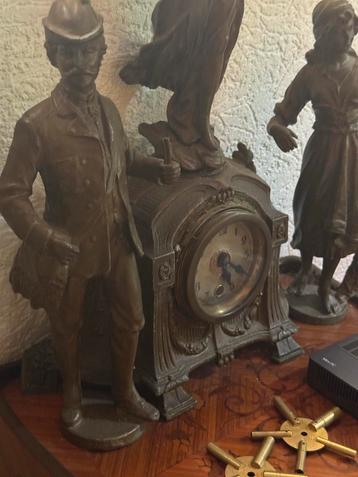 Vintage Klokstel - 3 Delig beschikbaar voor biedingen