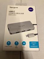 Nieuw! Targus USB-C HUB naar 4x USB-A 3.0 5051794030341, Ophalen of Verzenden, Nieuw, USB-hub, Targus