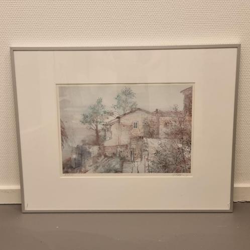 Kunstwerk Aquarel, Antiek en Kunst, Kunst | Schilderijen | Modern, Ophalen of Verzenden