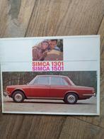 Simca 1301-1501 brochure 1967, Boeken, Auto's | Folders en Tijdschriften, Overige merken, Ophalen of Verzenden, Zo goed als nieuw