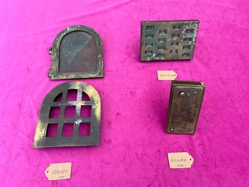 Oude deurspion, deurgreep, deurluikje, Amsterdamse school, Antiek en Kunst, Antiek | Woonaccessoires, Ophalen of Verzenden